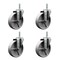 Service Caster 5 Inch Semi Steel Wheel Swivel 34 Inch Threaded Stem Caster Set Service Caster SCC-TS20S514-SSS-34212-4 - alternate 1